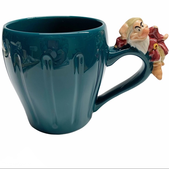 Disney Other - Disney grumpy seven dwarves teal coffee tea mug